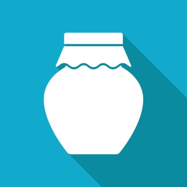 düz ev yapımı reçel kavanoz şablonu