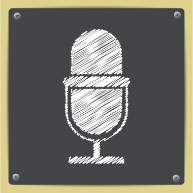 retro Microphone icon clipart