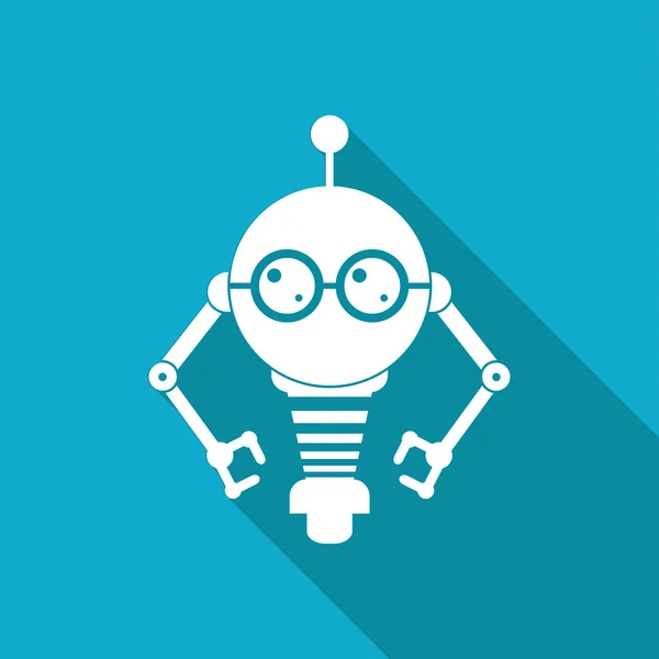 Robot speelgoed pictogram — Stockvector