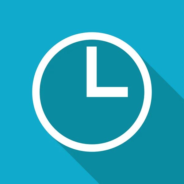 Reloj plano Icono — Vector de stock