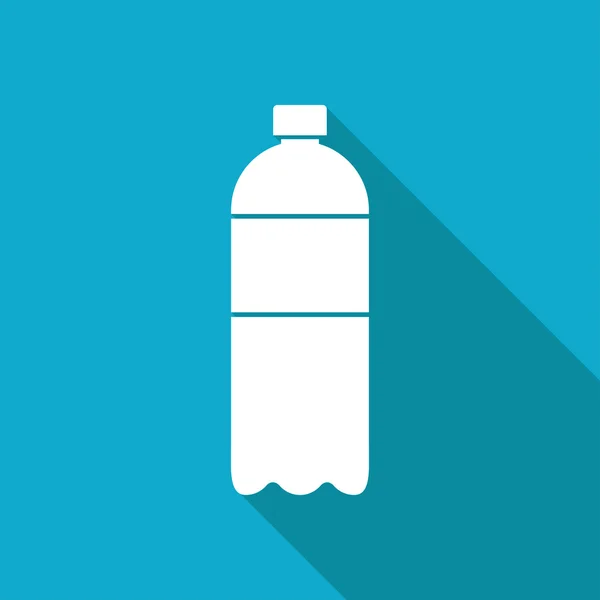 Botol air datar - Stok Vektor