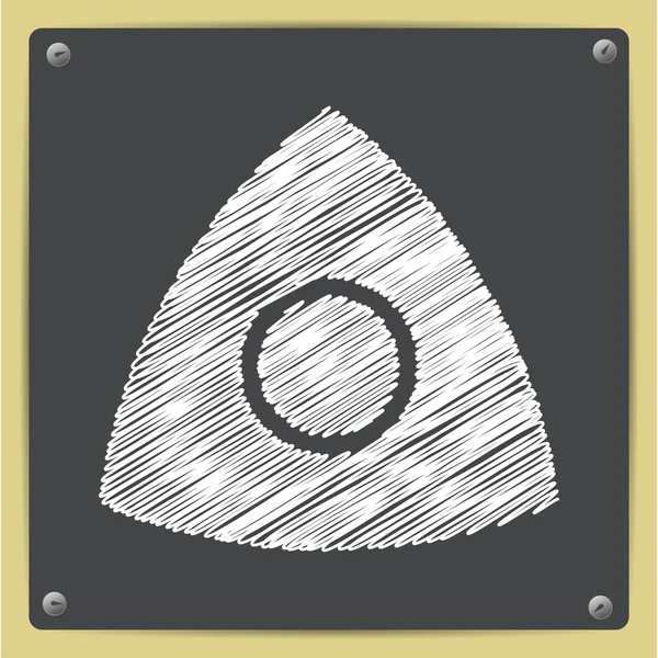 Icono de tiza a medida — Archivo Imágenes Vectoriales