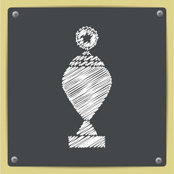 Icona calice trofeo — Vettoriale Stock