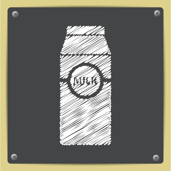牛奶瓶模板 — 图库矢量图片