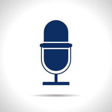 Retro Mikrofon Simgesi