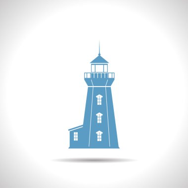 düz deniz feneri simgesi