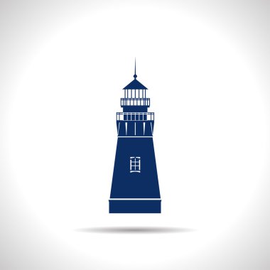 düz deniz feneri simgesi