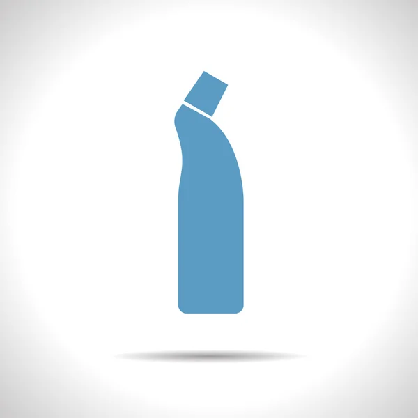 Flattrengjøringsflaske – stockvektor