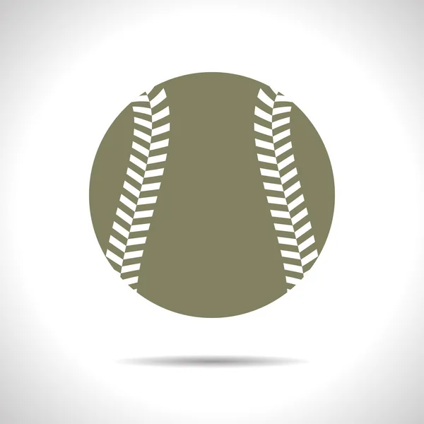 Icona del baseball classico — Vettoriale Stock