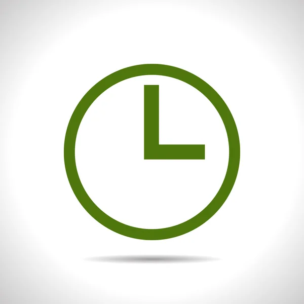 Reloj plano Icono — Vector de stock