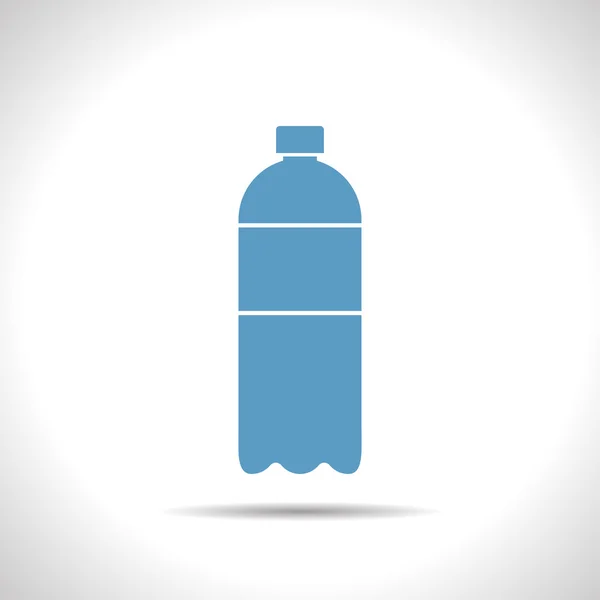 Плоский пляшку води — стоковий вектор