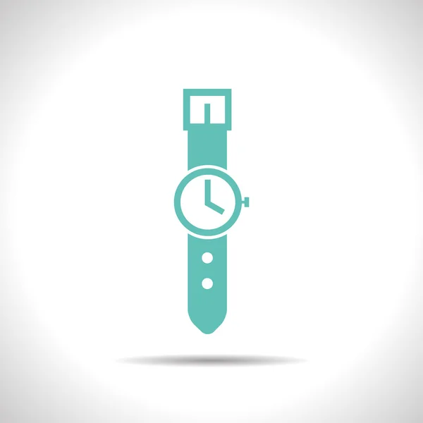 Icône d'horloge plate — Image vectorielle