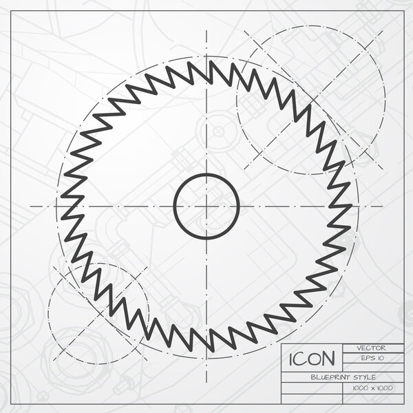 Значок циркулярной пилы
