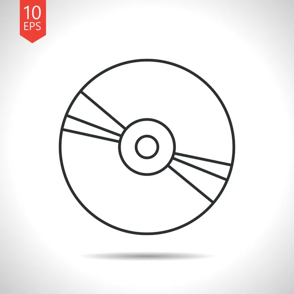 Icône disque compact — Image vectorielle