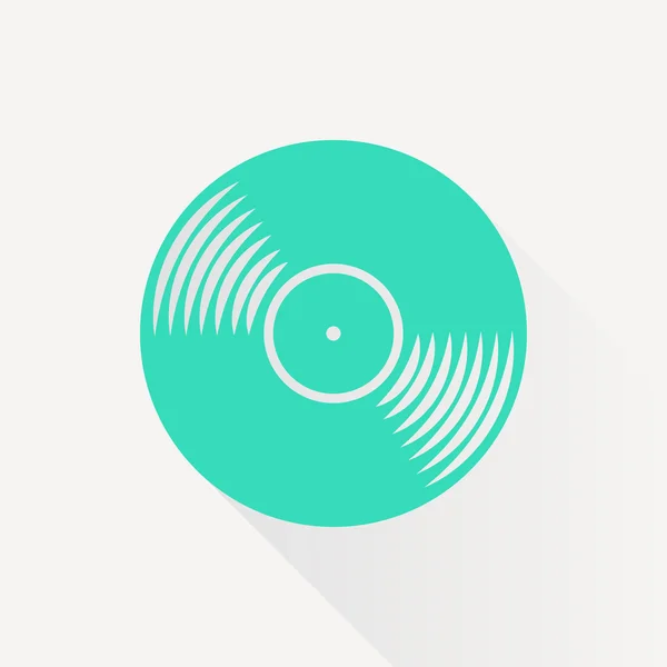 Plochá vinyl ikona — Stockový vektor