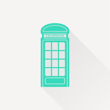 Düz telefon kutusu simgesini