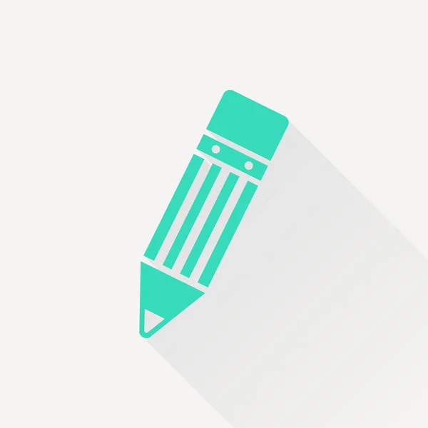 Flat pencil icon — Stock Vector