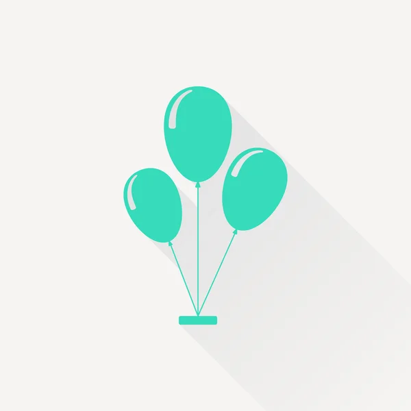 Globos planos icono — Vector de stock