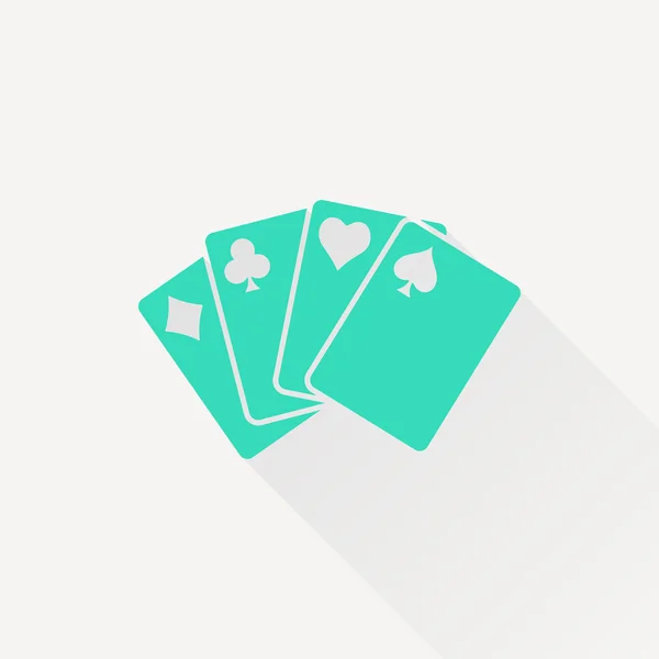 Plat gamekaarten — Stockvector