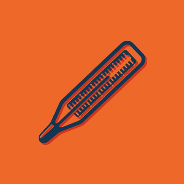 Düz termometre simgesi