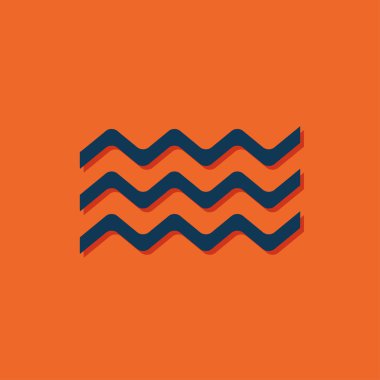 Düz dalgalar simgesi