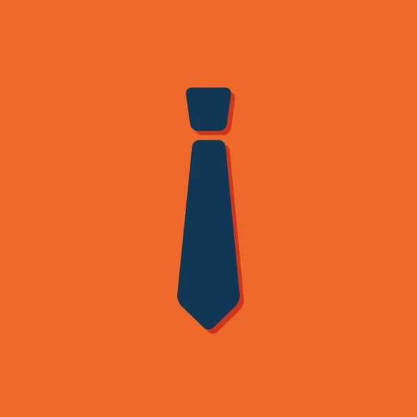 Επίπεδη γραβάτα εικονίδιο — Διανυσματικό Αρχείο