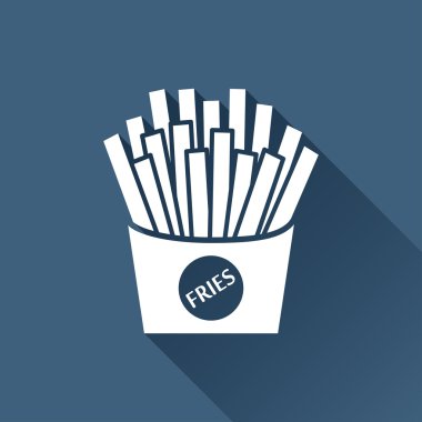 Düz patates simgesi.