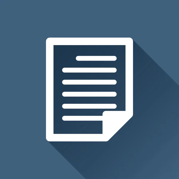 Icono de documento plano — Vector de stock