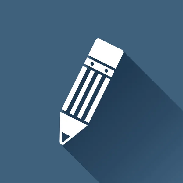 Flat pencil icon — Stock Vector