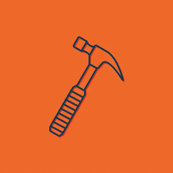 Skitse hammer ikon . – Stock-vektor