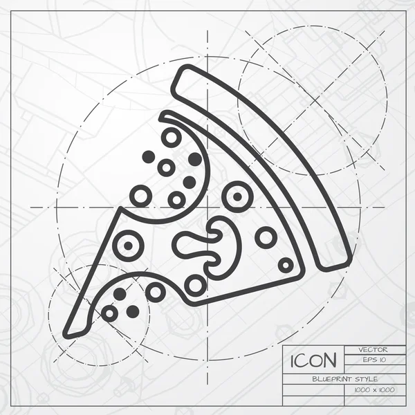 Düz pizza simgesi