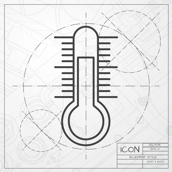 Ref-flat thermometer — стоковый вектор