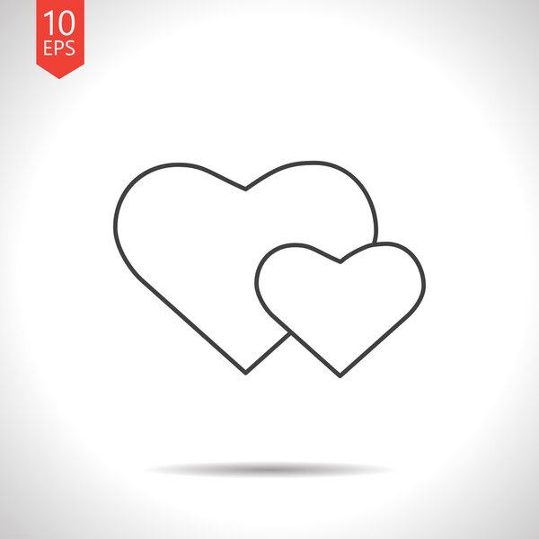 two hearts icon