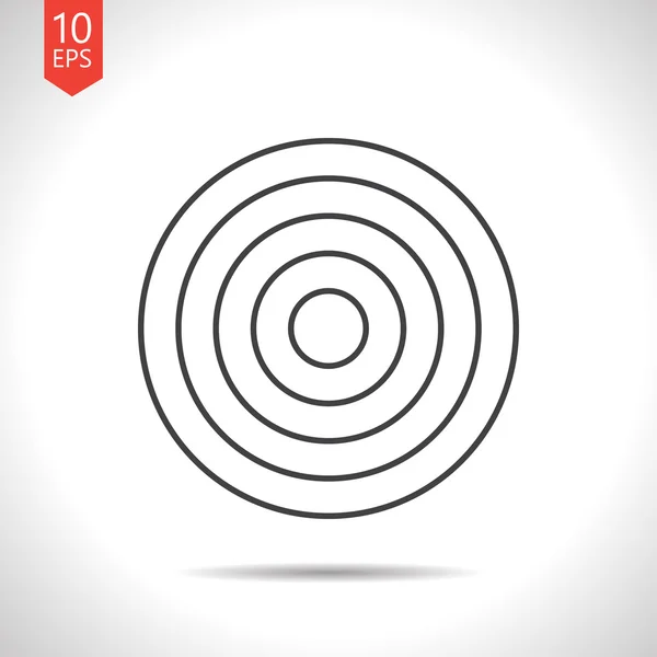 Target board icon — Stock Vector