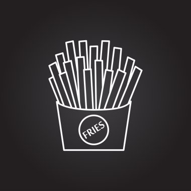 Düz patates simgesi.