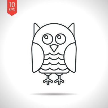 Düz baykuş simgesi