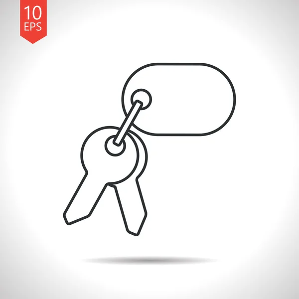 Esboço ícone de chaves —  Vetores de Stock