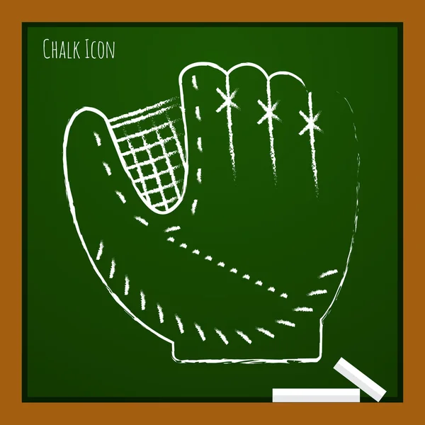 Beyzbol eldiveni simgesi — Stok Vektör