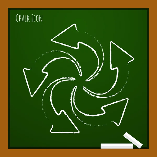 Cirkel pijlen pictogram — Stockvector