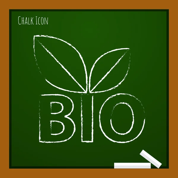 Bio icona per alimenti biologici — Vettoriale Stock