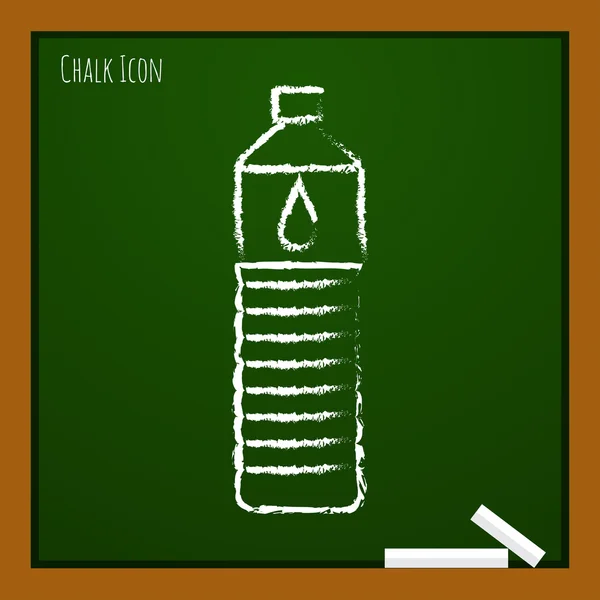 Tebeşir çizilmiş su şişesi — Stok Vektör