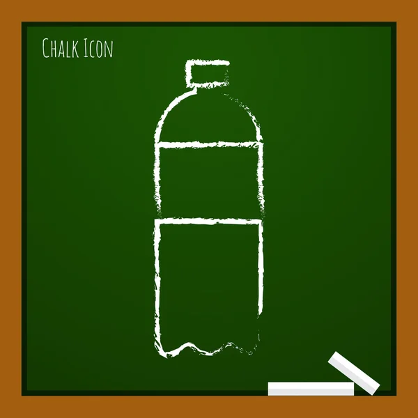 Chalk drawn water bottle — Stock Vector
