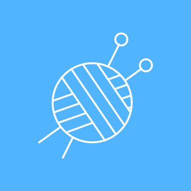 ravel için simge örgü iplik yumağı