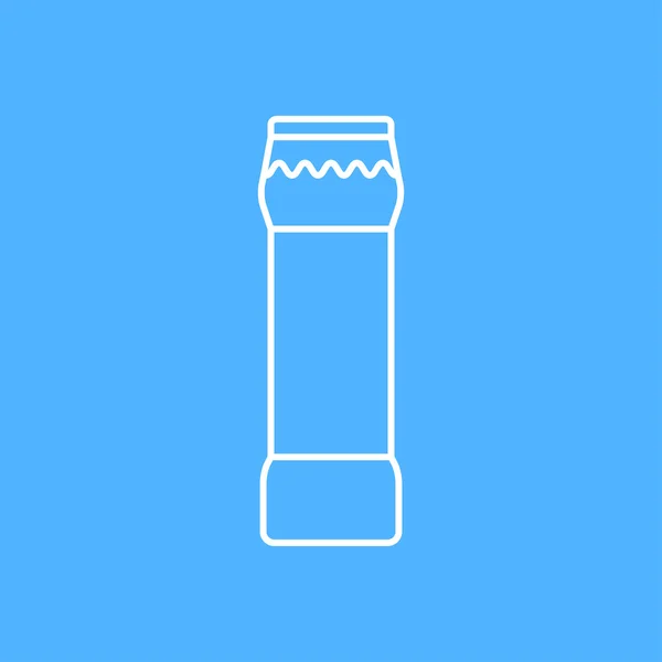 Botella con polvo de limpieza — Vector de stock