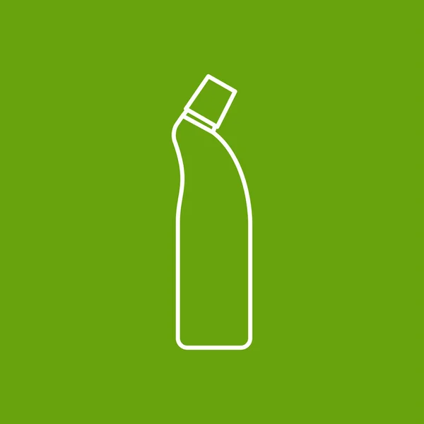 Flad renere flaske – Stock-vektor