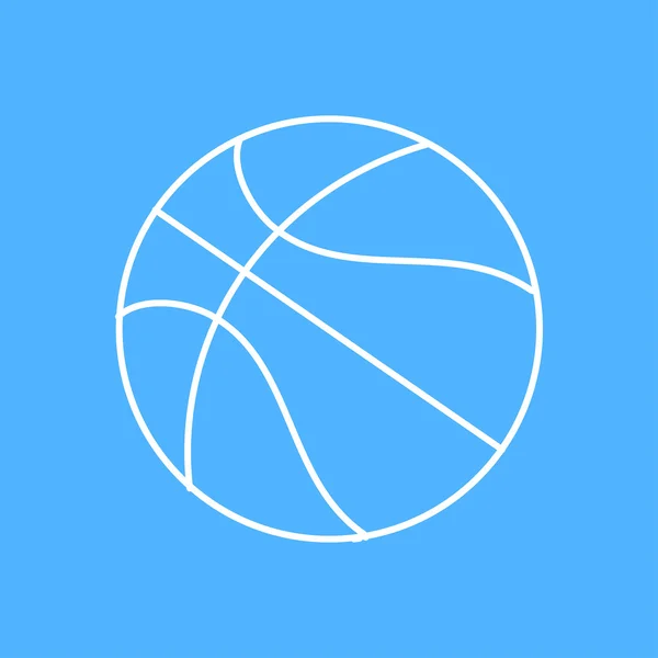 Icono de baloncesto plano — Archivo Imágenes Vectoriales