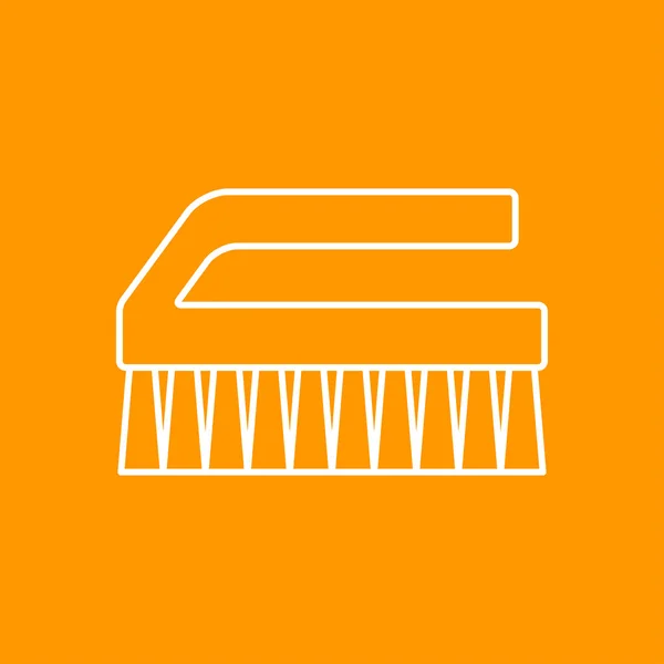 Icono cepillo de limpieza — Vector de stock
