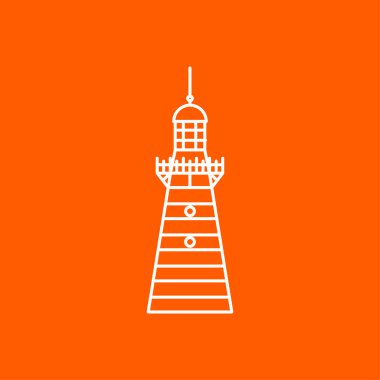 düz deniz feneri simgesi