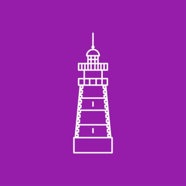 düz deniz feneri simgesi