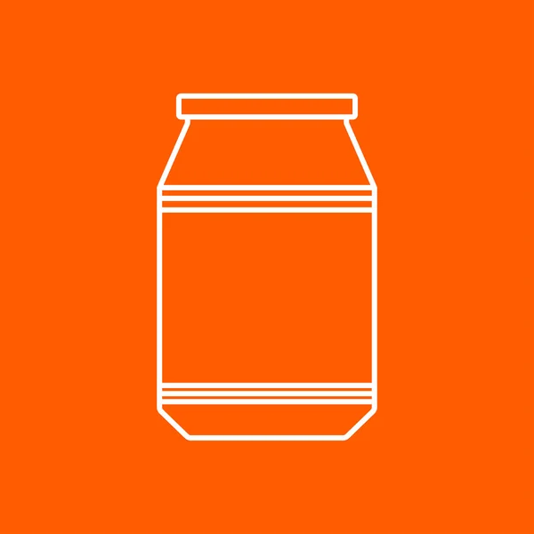 Keuken fles sjabloon — Stockvector